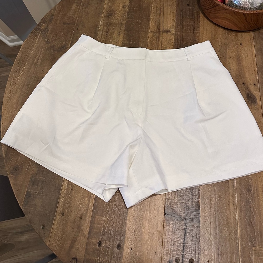 Commense High Waist White Women’s Shorts